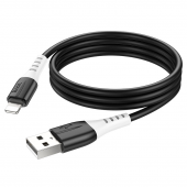Кабель Cable Hoco X82 Silicone Lightning Black 1m