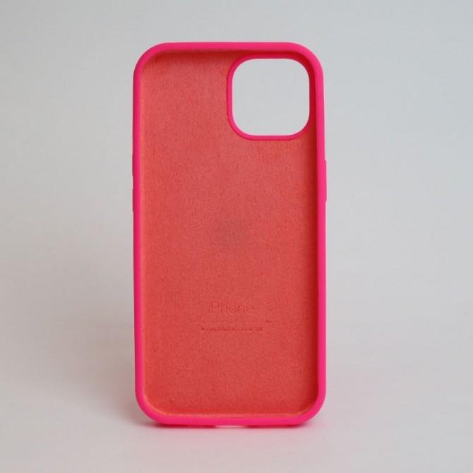 Оригинальный силиконовый чехол для iPhone 15 Shine Pink FULL-1