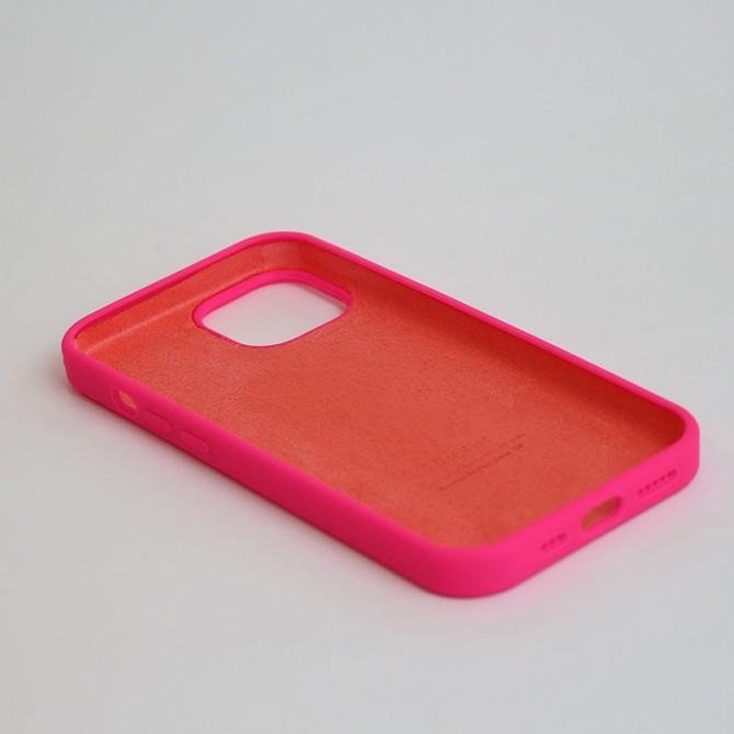 Оригинальный силиконовый чехол для iPhone 15 Shine Pink FULL-2