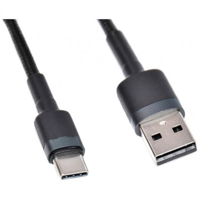 Кабель Baseus Cafule Type-C (CATKLF-CG1) Black/Grey 2m