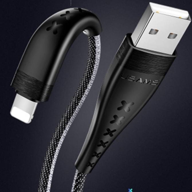 Кабель Usams U11 US-SJ249 Lightning Чёрный-1