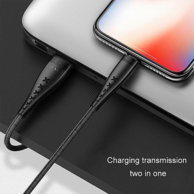 Кабель Usams U11 US-SJ249 Lightning Чёрный-2