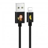 Кабель Usams U8 US-SJ234 Lovely series Lightning-USB 1.2m Чорний (SJ234USB01)