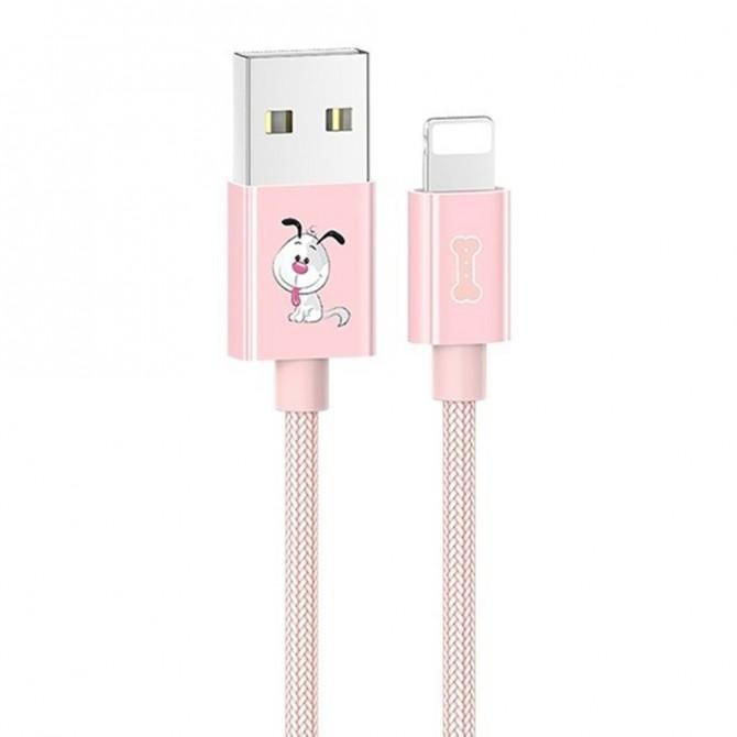 Кабель Usams U8 US-SJ234 Lightning Рожевий