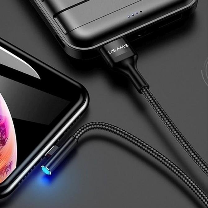 Кабель Usams U15 US-SJ260 Lightning Чорний-2