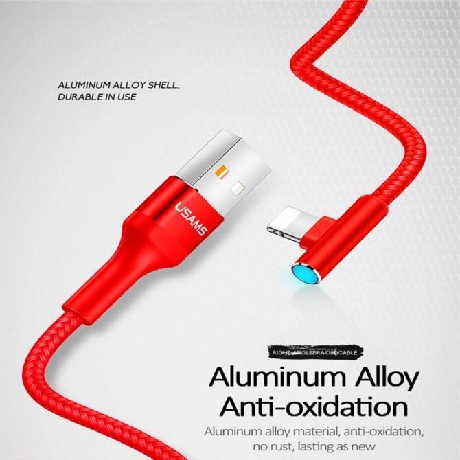 Кабель Usams U15 US-SJ260 Lightning Красный-2