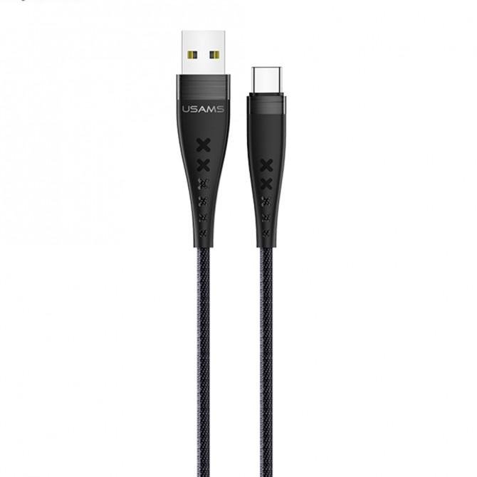 Кабель Usams U11 US-SJ250 Type-C - USB 1.2m Чорний (SJ250USB01)