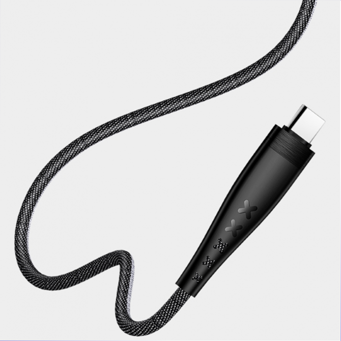 Кабель Usams U11 US-SJ250 Type-C - USB 1.2m Чорний (SJ250USB01)-1
