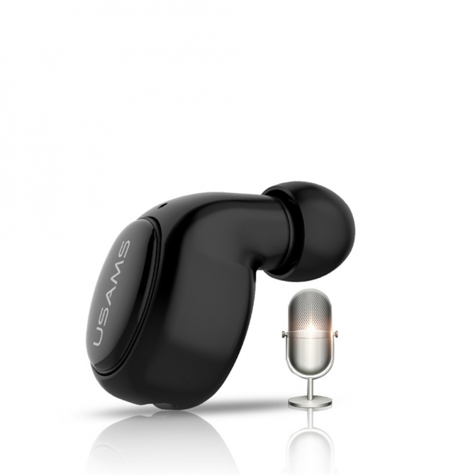 Bluetooth гарнитура Usams LJ series Чёрный (BHULJ01)-3