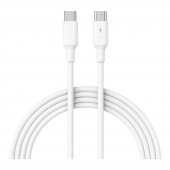 Кабель USB Relict Clave Silicone Type-C to Type-C 100W White