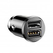 Автомобильное зарядное устройство 2USB Baseus Grain 3.1A Black (CCALL-ML) Автомобильное зарядное устройство 2USB Baseus Grain 3.1A Black (CCALL-ML)