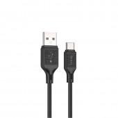 Кабель Hoco X90 Cool silicone charging data Type-C Black 1m