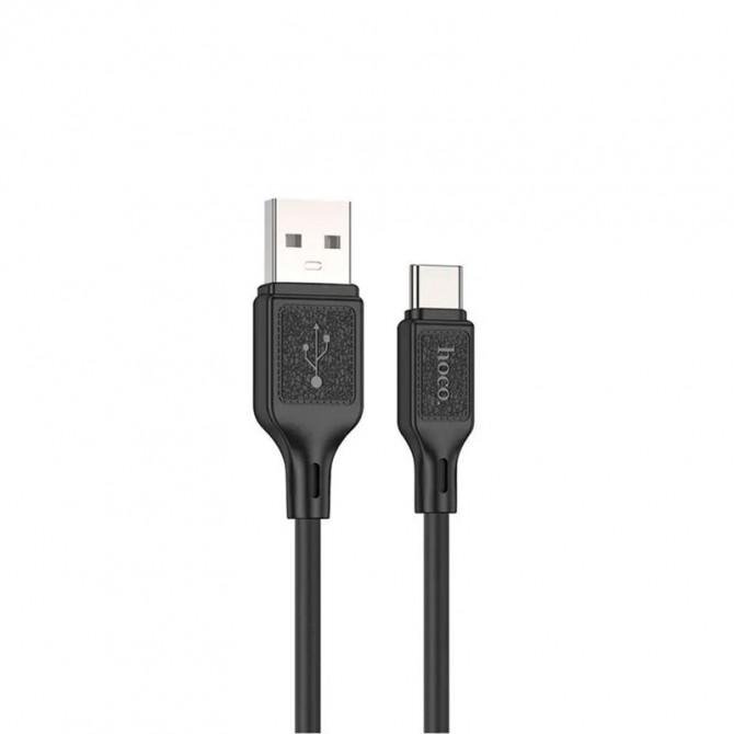 Кабель Hoco X90 Cool silicone charging data Type-C Black 1m