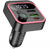 ФМ Модулятор Hoco with Charger E85 PD20W+QC3.0 Black ФМ Модулятор Hoco with Charger E85 PD20W+QC3.0 Black