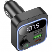 ФМ Модулятор Hoco with Charger E85 PD20W+QC3.0 Black ФМ Модулятор Hoco with Charger E85 PD20W+QC3.0 Black