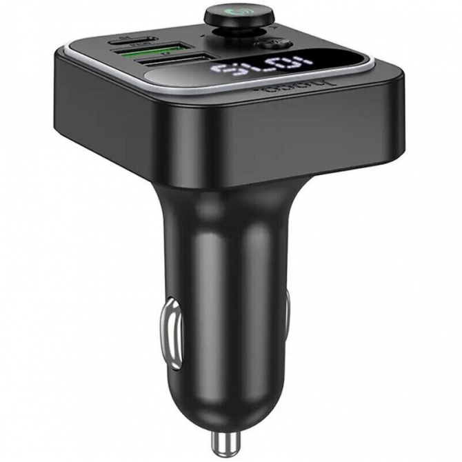 ФМ Модулятор Hoco with Charger E85 PD20W+QC3.0 Black-3