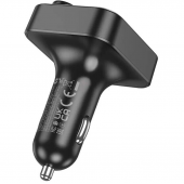 ФМ Модулятор Hoco with Charger E85 PD20W+QC3.0 Black ФМ Модулятор Hoco with Charger E85 PD20W+QC3.0 Black