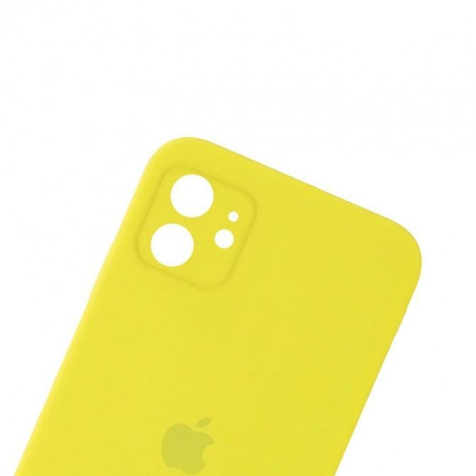 Оригинальный силиконовый чехол для iPhone 11 Лимонный FULL (with camera protection)-1