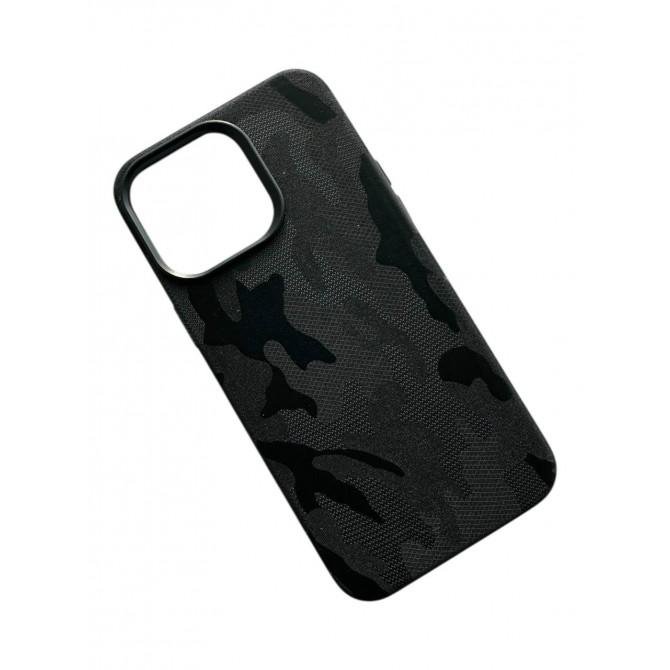 Кожаный чехол Camo with MagSafe для iPhone 14 Pro Max Black-1