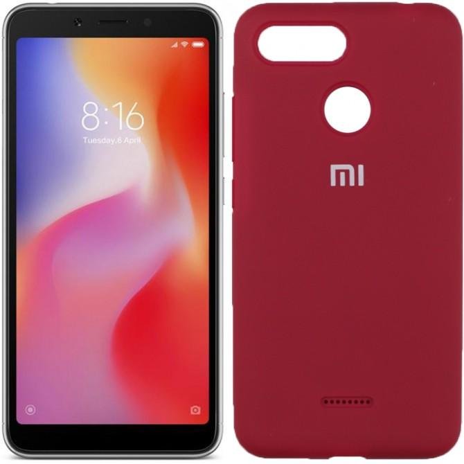 Чохол Soft Case для Xiaomi Redmi 6 Вишневий FULL