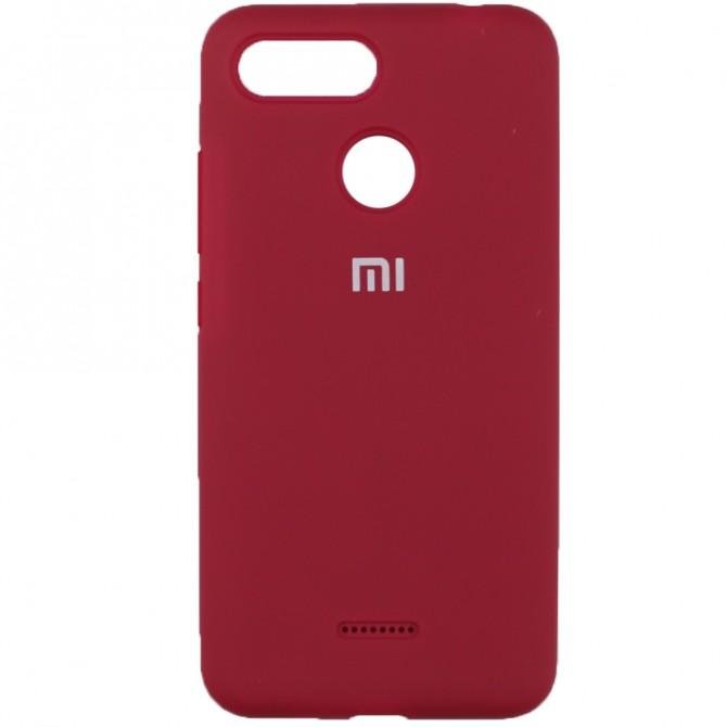 Чохол Soft Case для Xiaomi Redmi 6 Вишневий FULL-1
