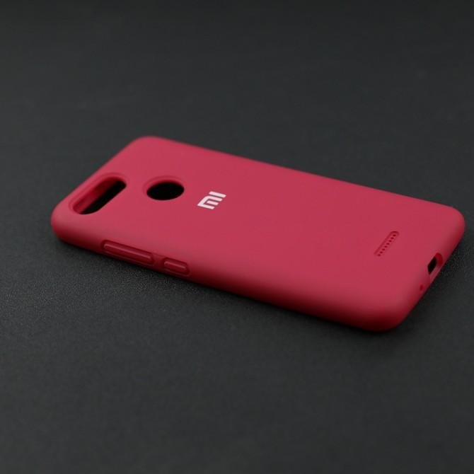Чохол Soft Case для Xiaomi Redmi 6 Вишневий FULL-3