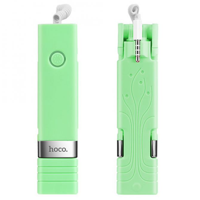 Монопод selfie Hoco K3 Beauty Зелений+ кнопка через 3,5"