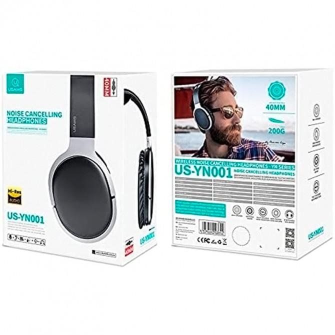 Stereo Bluetooth Наушники USAMS YN001 Noise Cancelling Black-3