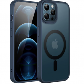 Чехол Pjur with Magsafe for iPhone 12 Pro Max Dark Blue