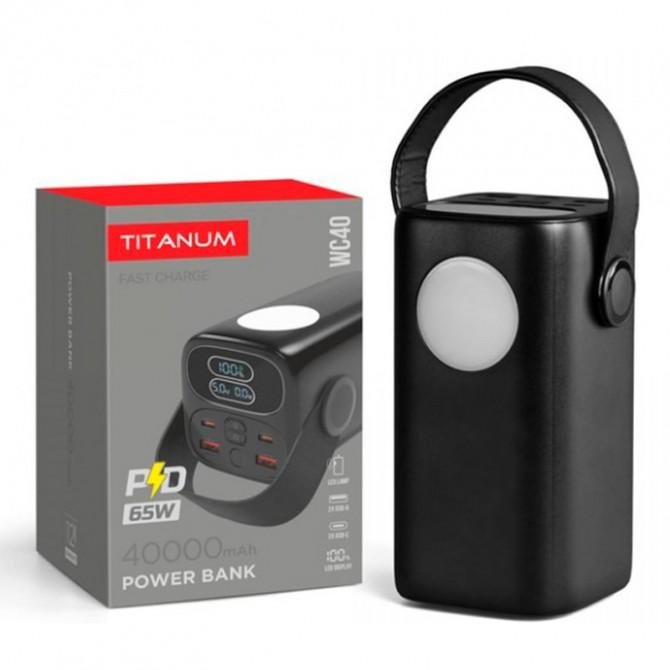 Дополнительная батарея Titanium TPB-WC40 65W PD 40000mAh Black-1