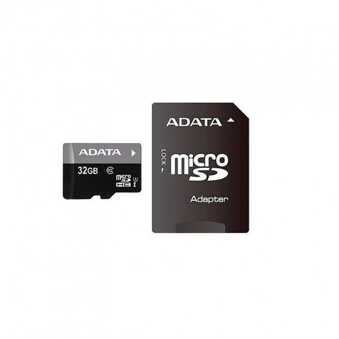 Карта памяти ADATA MicroSDHC 32GB Premier UHS-I (Class 10, R-85Mb/s) + SD adapter