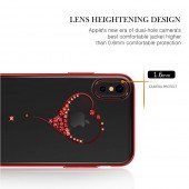 Чехол Kingxbar Diamond Series для iPhone Xs Max Heart Red Чехол Kingxbar Diamond Series для iPhone Xs Max Heart Red