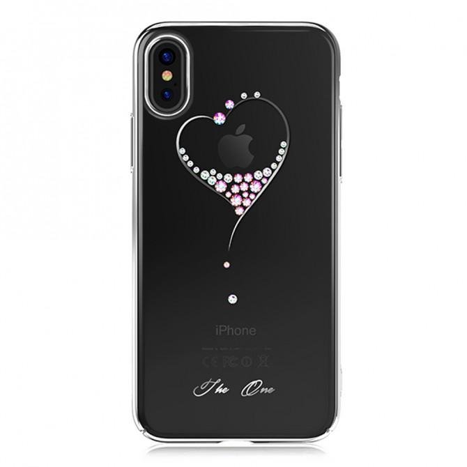 Чехол Kingxbar Diamond Series для iPhone Xs Max Heart Silver-1