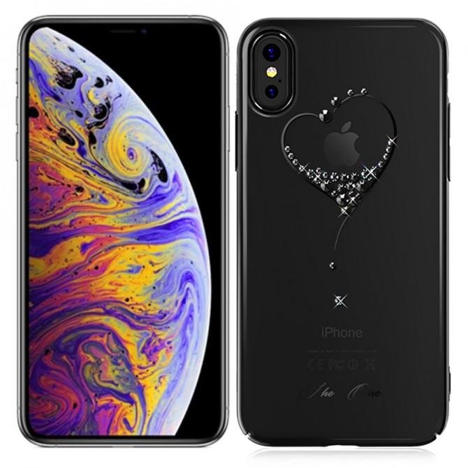 Чехол Kingxbar Diamond Series для iPhone Xs Max Heart Чёрный