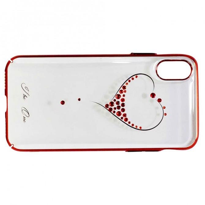 Чехол Kingxbar Diamond Series для iPhone XR Heart Red-3