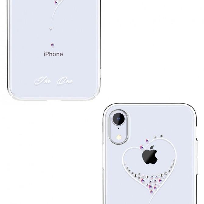 Чехол Kingxbar Diamond Series для iPhone XR Heart Silver-2