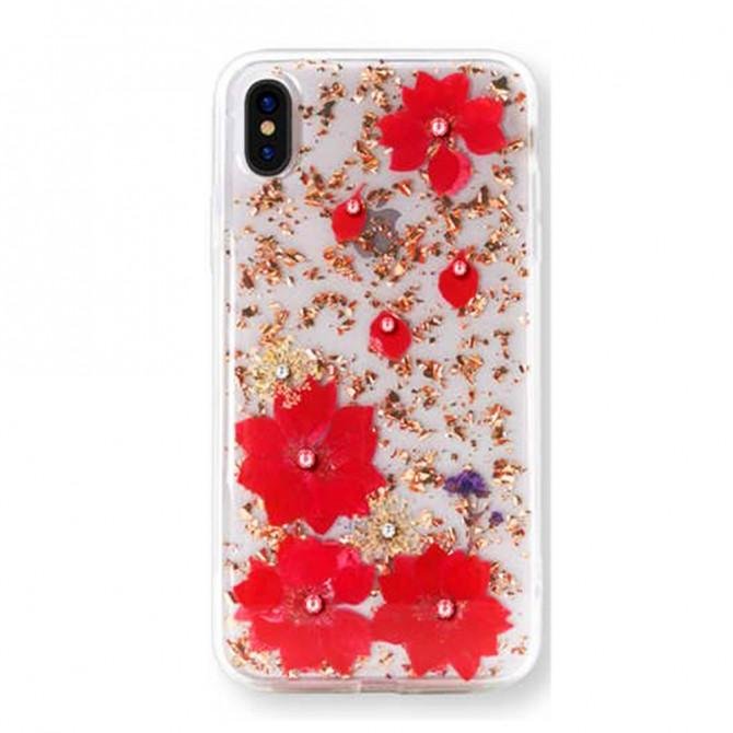 Чохол Cavaro Elegant Series для iPhone Xs Max Flower Золотий-1