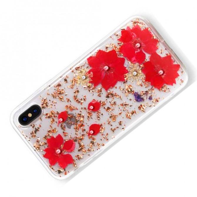 Чехол Cavaro Elegant Series для iPhone XR Flower Gold-1