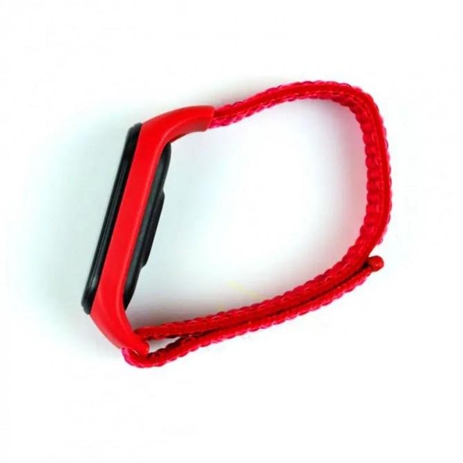 Браслет для Xiaomi Band 5/6 Nylon design Красный-2