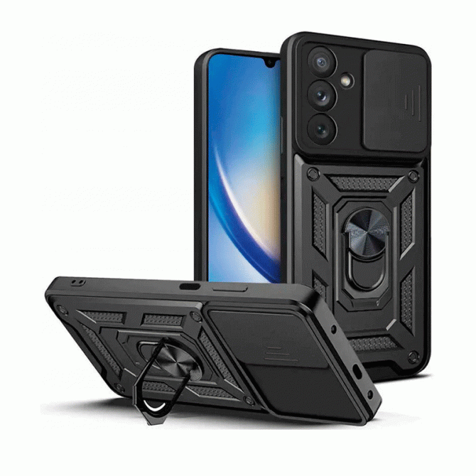 Чохол HONOR Hard Defence Series Samsung M356 Galaxy M35 5G Black (with Camshield and magnet)