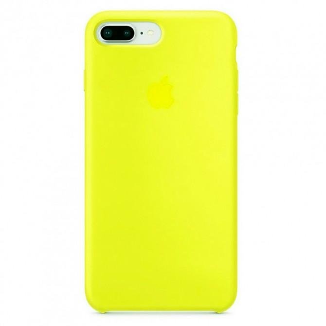 Оригінальний силіконовий чохол для iPhone 7/8 Plus Неоново Жовтий FULL