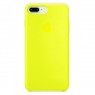 Оригинальный силиконовый чехол для iPhone 7/8 Plus Неоново Желтый FULL