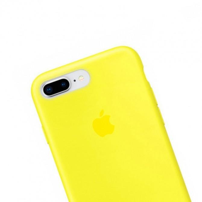 Оригінальний силіконовий чохол для iPhone 7/8 Plus Неоново Жовтий FULL-2