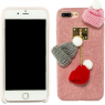 Чохол накладка Jane Beanies series для iPhone 7/8 Plus Рожевий