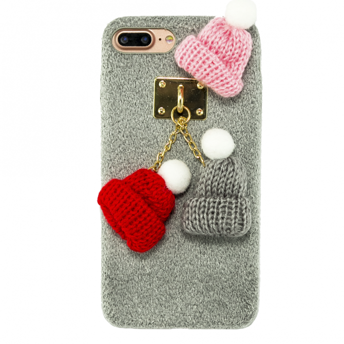 Чохол накладка Jane Beanies series для iPhone 7/8 Plus Сірий-2