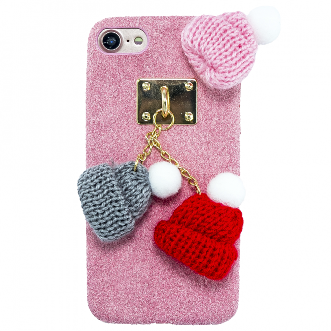 Чохол накладка Jane Beanies series для iPhone 7/8 Рожевий-2