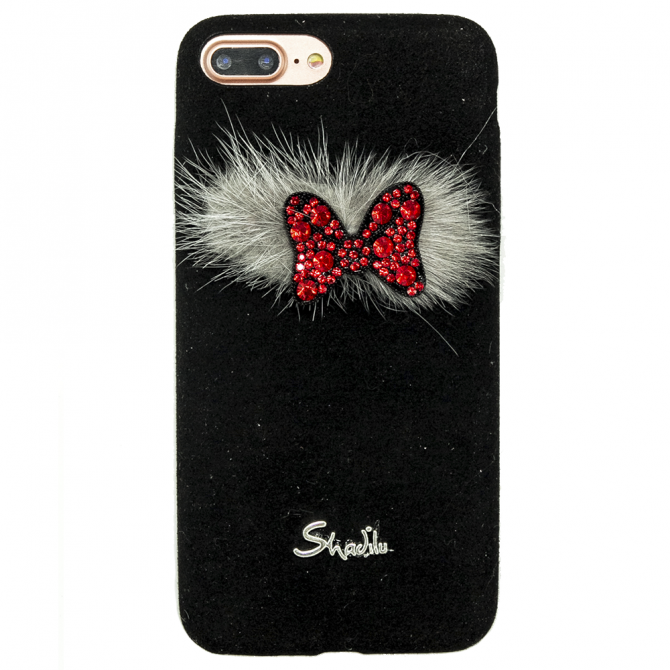 Чехол накладка Jane Butterfly series для iPhone 7/8 Plus Черный-2