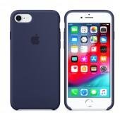 Чехол накладка Apple Silicone case для iPhone 7- Midnight Blue orig