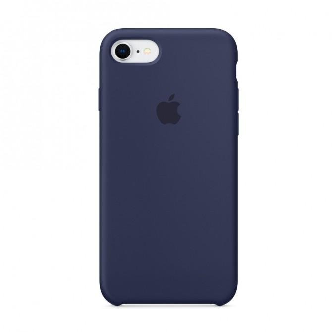 Чехол накладка Apple Silicone case для iPhone 7- Midnight Blue orig-2