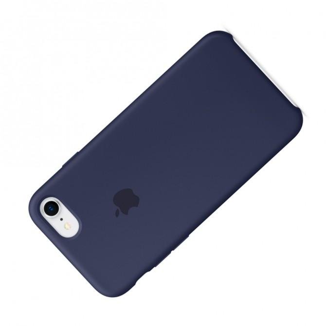 Чехол накладка Apple Silicone case для iPhone 7- Midnight Blue orig-3